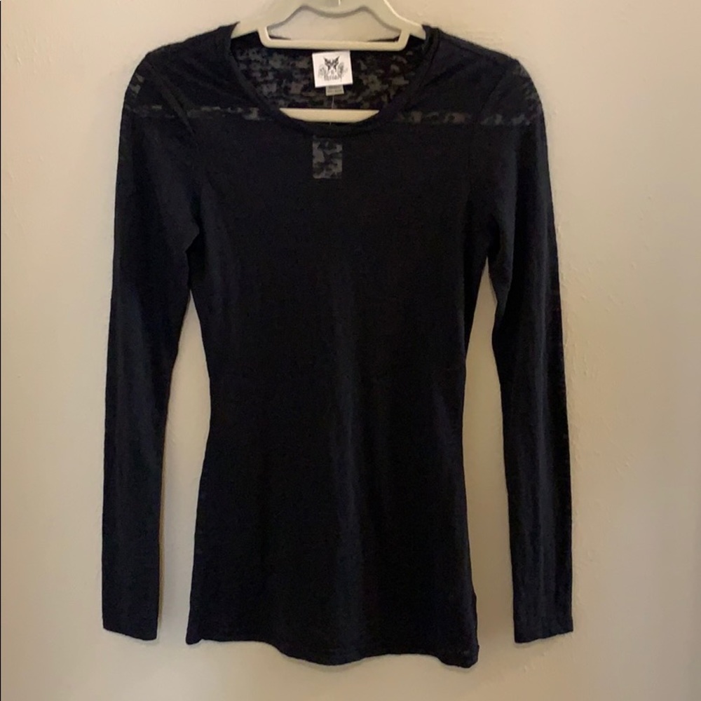 Long sleeve Sheer Top
